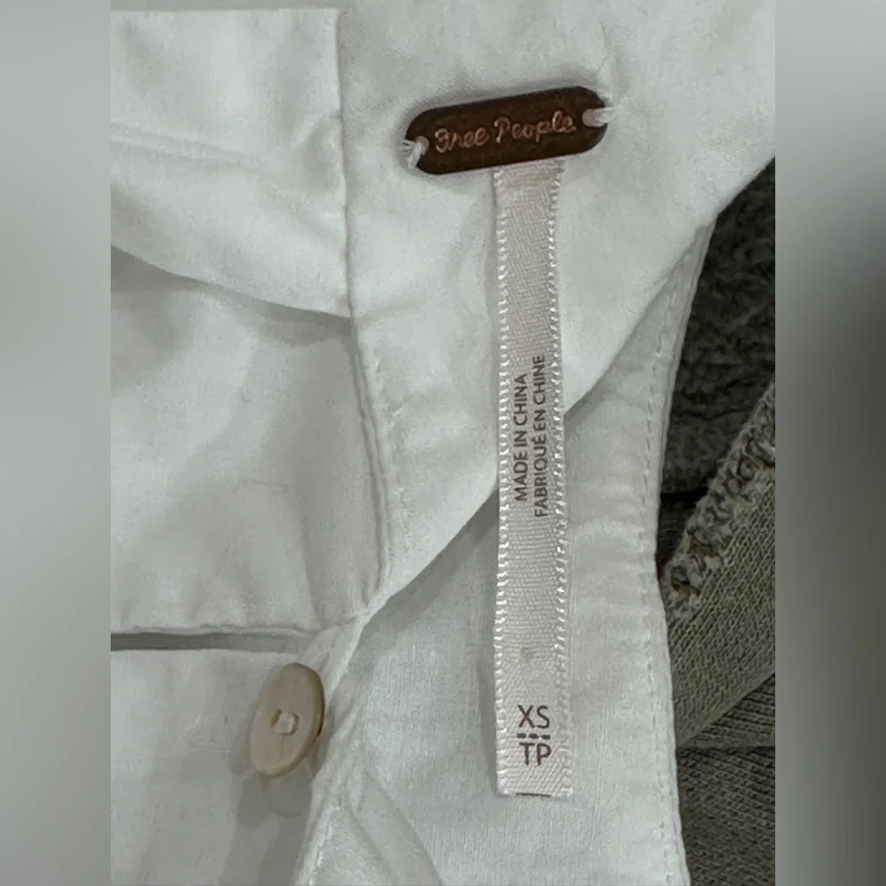 Free‎ People So Obviously Yours White Bell Sleeve Cotton Top